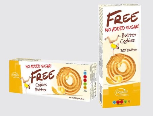 BUTTERFRIEND COOKIES BEZ CUKRU 135g BOGUTTI