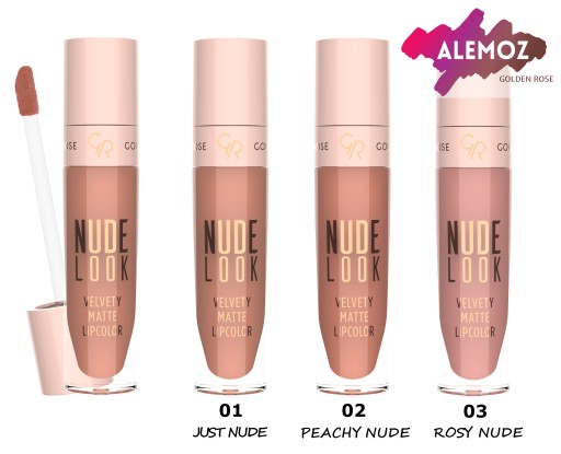 Matný tekutý rúž Golden Rose Nude Look 03 Rosy Nude