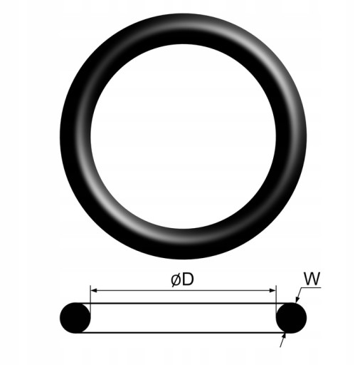 Oring 8x2 NBR70 guma, olejuvzdorná (10 ks), tmel, sada 10 ks