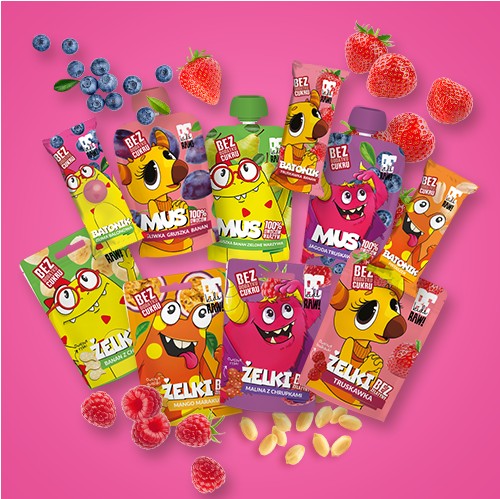 Detská tyčinka BeRAW Kids s príchuťou Žuvačka bez pridaného cukru 25g