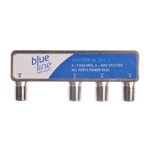 BLUELINE SPLITTER 5-1000MHz 3 WAY SPT 1.3 EXTERNÉ