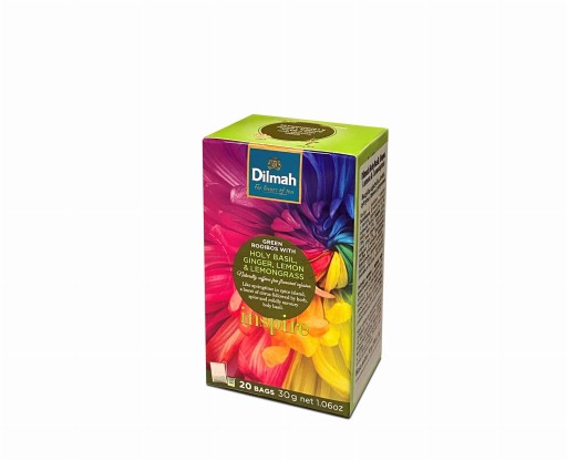 Rooibos Dilmah ázijská bazalka citrón zázvor 20t