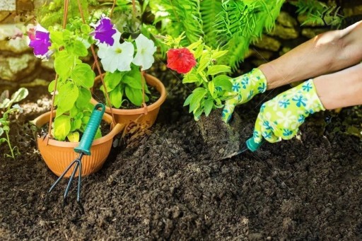 Dámske záhradné rukavice Weeding Work Rukavice s kvetmi, veľkosť 8-M