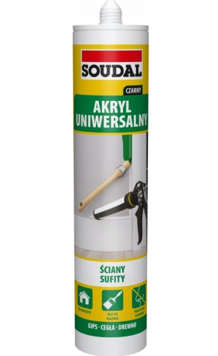 Soudal Akryl Univerzálny Akrylový tmel ČIERNA 280ml