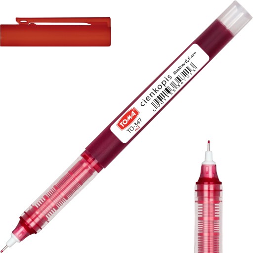 TOMA KONCOVÁ KAPILÁRA 0,5MM ČERVENÁ
