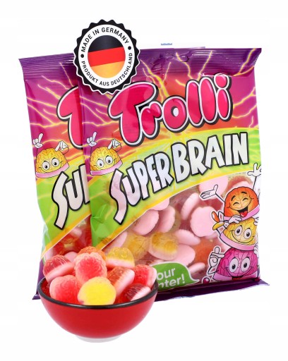TROLLI Super Brain Sour Brain Ovocné želé 150g