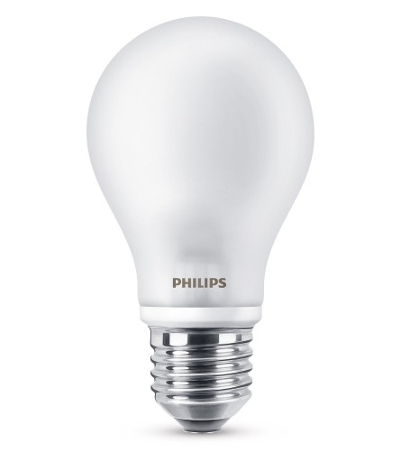E27 Philips LED žiarovka 7W = 60W / 806 lm / farba svetla 2700K A60 SKLO
