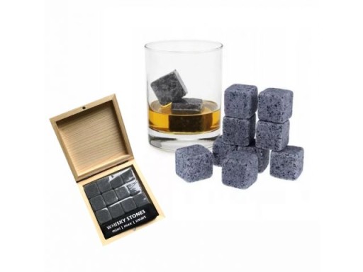 ICE STONES WHISKEY kocky Drevené balenie 12 kusov Whisky SET