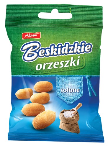 Aksam Beskidzkie orechy so soľou 70 g
