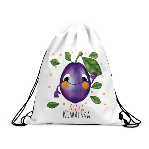 Taška na batoh do škôlky na topánky Názov SLIVKA
