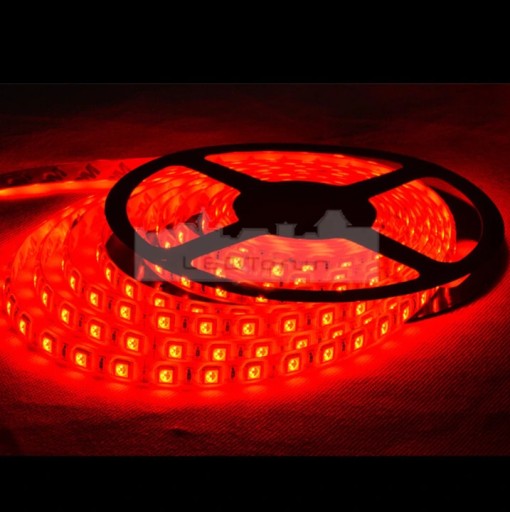 300 LED PÁS SMD5050 IP65 VODEODOLNÝ 1m ČERVENÝ