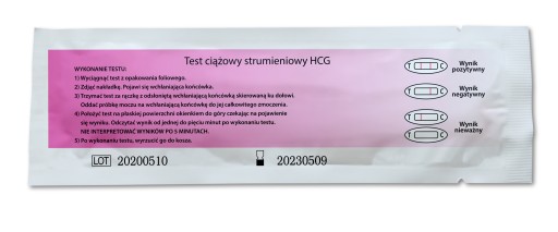 TESTEO HCG tryskový tehotenský test na zistenie skorého tehotenstva, 1 ks.
