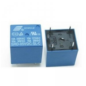 RELÉ SRD-05VDC-SL-C SONGLE 10A 5V DC SRD 5V