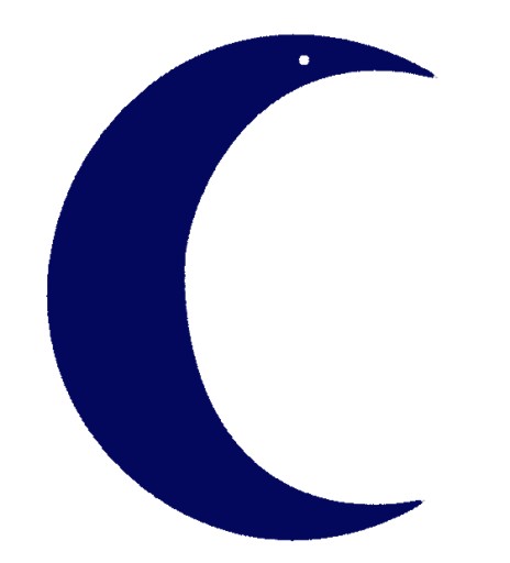Dekor prívesok, prelamovaná dekorácia MOON NIGHT farby