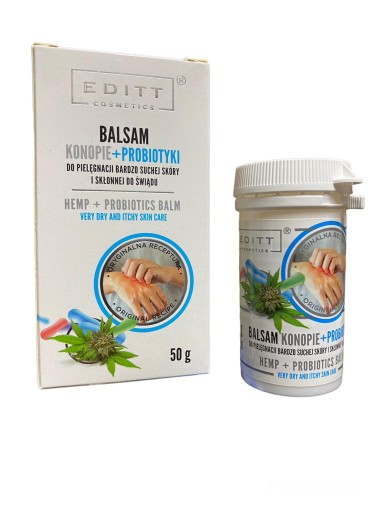 KONOPNÝ + PROBIOTICKÝ BALZAM PRE VEĽMI SUCHÚ POKOŽKU