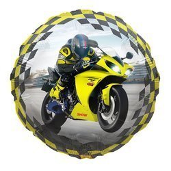 FÓLIOVÝ BALÓN NARODENINOVÝ MOTOCYKLOVÝ PRETEK 45cm