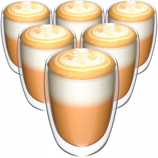 Termálne sklo na kávu latte Miowi 350 ml