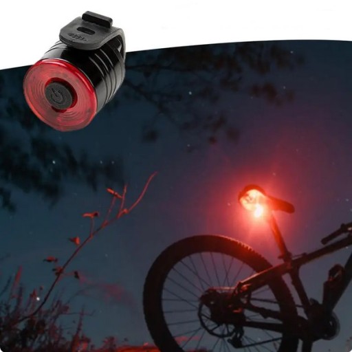VÝKONNÉ LED ZADNÉ BICYKLE SVETLO, okrúhle, VODEODOLNÉ