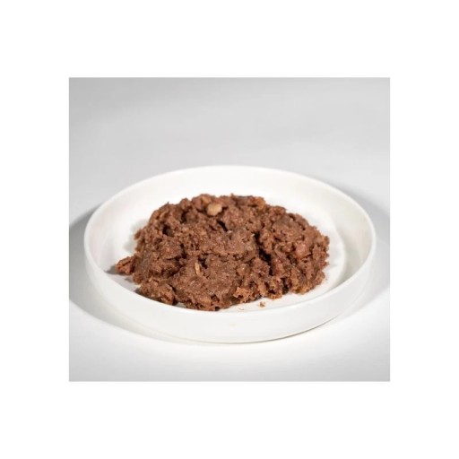 Mokré krmivo pre psov s husacím mäsom 70%, klobása, tyčinka, paštéta 900g.
