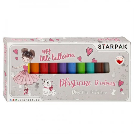 ŠKOLSKÉ Plastelíny SET 12 FAREBNÝCH BALETNÝCH ŠATÍN PRE DIEVČATÁ