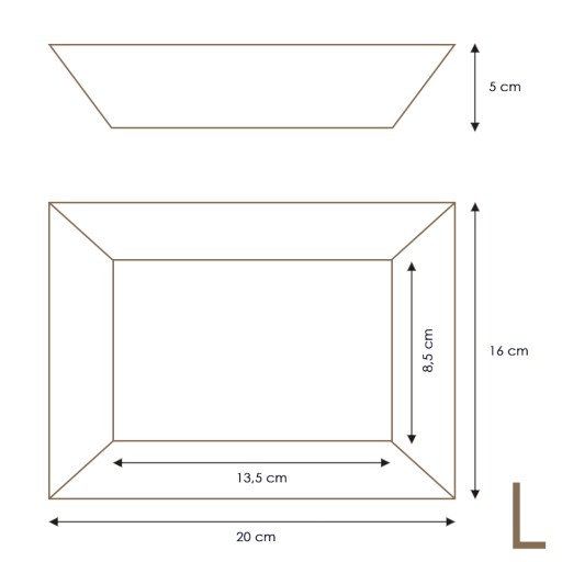 VEĽKÉ vaničky na hranolky 13,5 x 8,5 cm veľkosť L Lodná tácka na hranolky 50 ks.