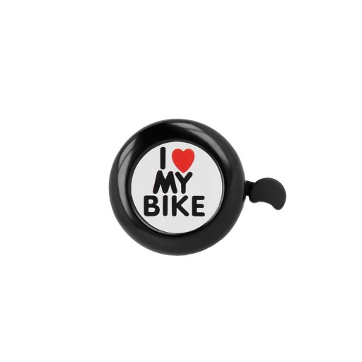 Milujem svoj bicykel čierny zvonček na bicykel
