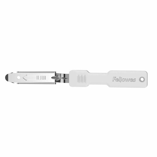 Fellowes LX815 odstraňovač sponiek s vrstvou Microban, BIELY