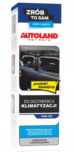 AUTOLAND BIOCIDÁLNY ČISTIČ KLIMATIZÁCIE A DEZINFEKČNÉ NOVÉ AUTO