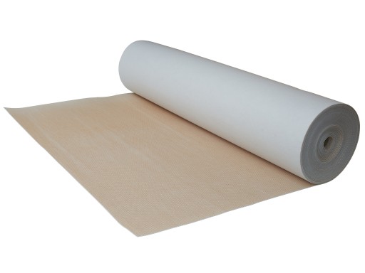 PROTIŠMYKOVÝ PLST, POGUMENÝ, BIELY 550g 4mm LEŠKA SUPER KVALITA VARIUS