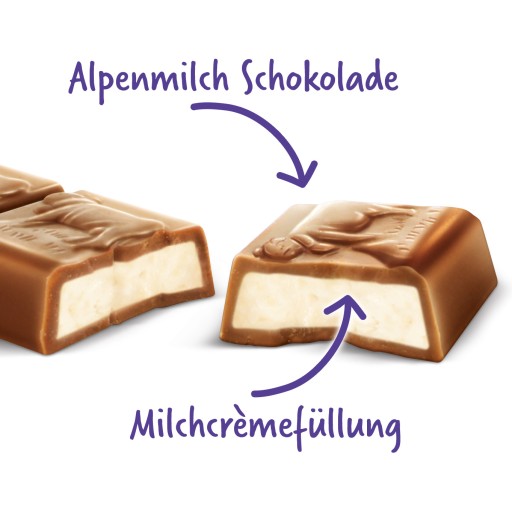 Milka Milminis tyčinky mliečnej čokolády 87,5g tyčinka s čokoládovou náplňou