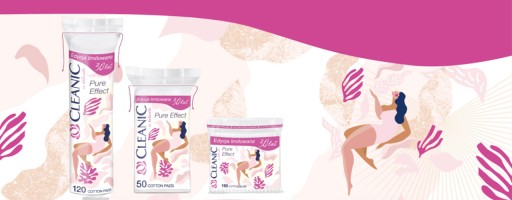 Hygienické tyčinky Cleanic Pure Effect 200 ks.