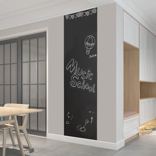 SAMOLEPIACA KREATÍVNA TABUĽA KREATÍVNA 45x200CM+NALEPKA NA STENU KRIEDA