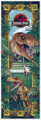 Veľký nástenný plagát Jurský park 53x158 cm