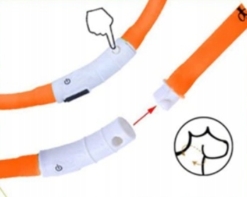 LED OSVETLENIE PRE PSA A MAČKY, NASTAVITEĽNÉ, 70 cm