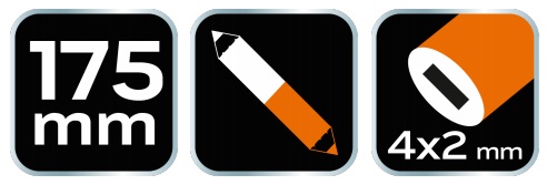 Technická ceruzka červeno-modrá 12 ks NEO 13-805
