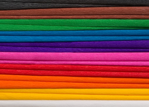 Happy Color sada krčeného hodvábneho papiera 50x200cm 10 farieb MIX A