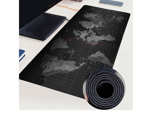 VEĽKÁ PODLOŽKA POD MYŠ MAPA SVETA KANCELÁRIA 80x30