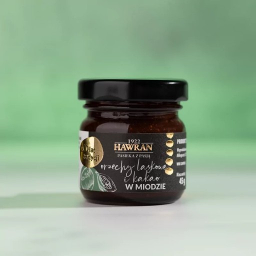Lieskové orechy a kakao v mede 45g chutné