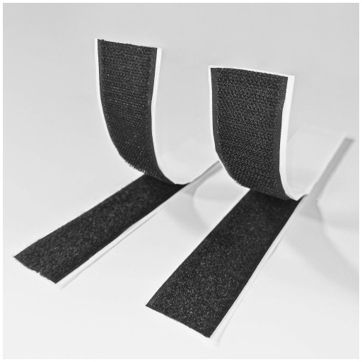 Suchý zips na čalúnené panely 2 suchý zips 2,5 x 25 cm samolepiaci suchý zips