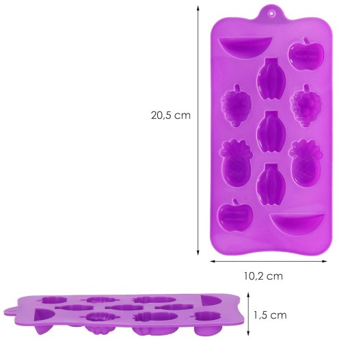 SILIKÓNOVÁ FORMA NA ĽAD FORMA NA KOCKY ĽADU TVARUJE FORMY NA OVOCIE