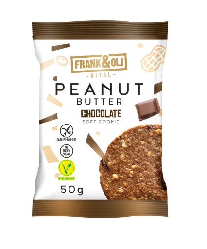 FRANK&OLI ARAŠIDOVÉ MASLO ČOKOLÁDA COOKIE ARAŠIDOVÉ MASLO 50G