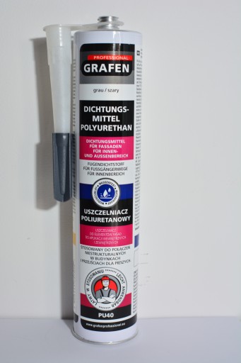 Grafén Polyuretánový tmel PU40 šedý 300ml lepidlo na ploty