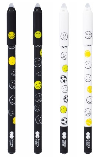 Zmazateľné, zmazateľné pero 0,5 mm modré Fun Emoji Smileys mix 1 ks