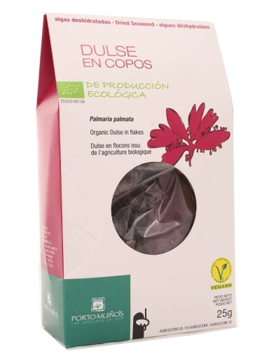 Sušené Dulse BIO morské riasy 25 g Porto Muinos