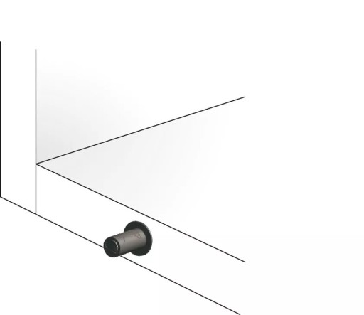 K-Push nárazník dlhý 37mm silný šedý s TIP-ON push open gumičkou