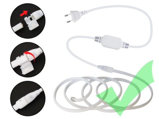 NEUTRÁLNY LED pás COB 288 230V 1m/b IP67