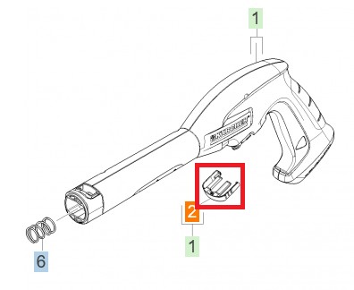 Spona pištole KARCHER pre podložku K2 K3
