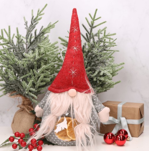 Darčekové balenie kabelky Gnome šedá s okienkami