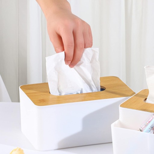 NÁDOBKA NA Utierky, BAMBUSOVÉ veko, LOFT box