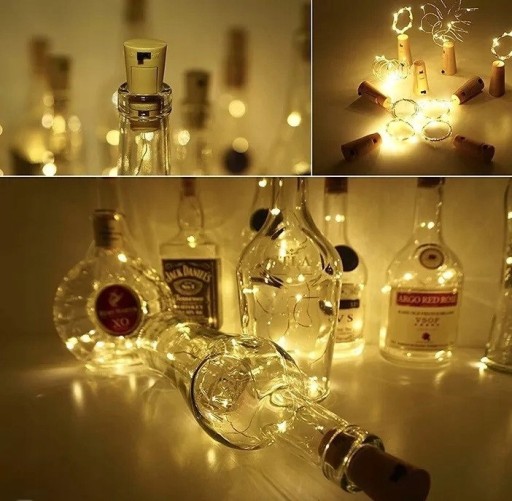 viečko FĽAŠE 20 LED SVIETID NA SOLÁRNY DRÔT